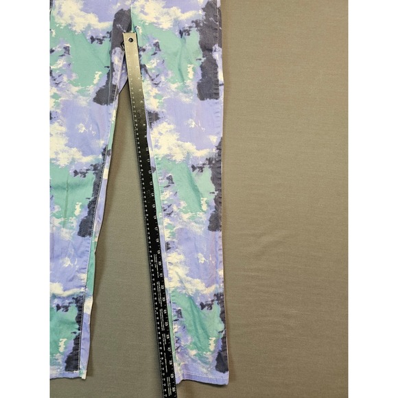 Y2K Mudd Tie Dye Skinny Jeans Purple Green Blue White Stretchy Size 3 - Picture 2 of 6